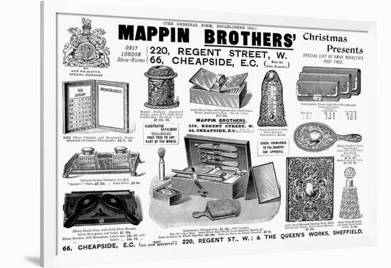 Mappin Brothers Ad, 1895-null-Framed Giclee Print