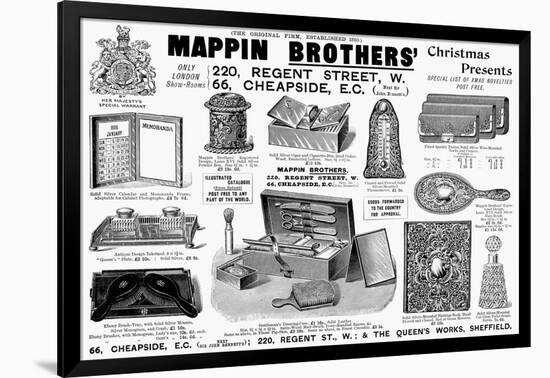 Mappin Brothers Ad, 1895-null-Framed Giclee Print