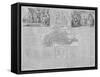 Maps of England, Wales and London, 1718-null-Framed Stretched Canvas