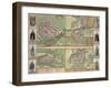 Maps of Galway, Dublin, Limerick, and Cork, in Civitates Orbis Terrarum by Braun and Hogenberg-Joris Hoefnagel-Framed Giclee Print