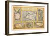 Maps of Italian Islands-Abraham Ortelius-Framed Art Print