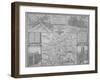 Maps of London, 1610-John Norden-Framed Giclee Print