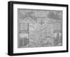 Maps of London, 1610-John Norden-Framed Giclee Print