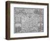 Maps of London, 1610-John Norden-Framed Giclee Print