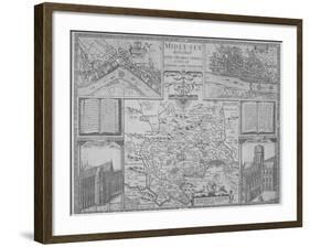 Maps of London, 1610-John Norden-Framed Giclee Print