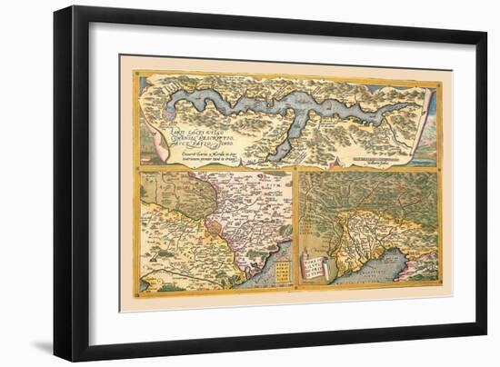 Maps of Rome-Abraham Ortelius-Framed Art Print