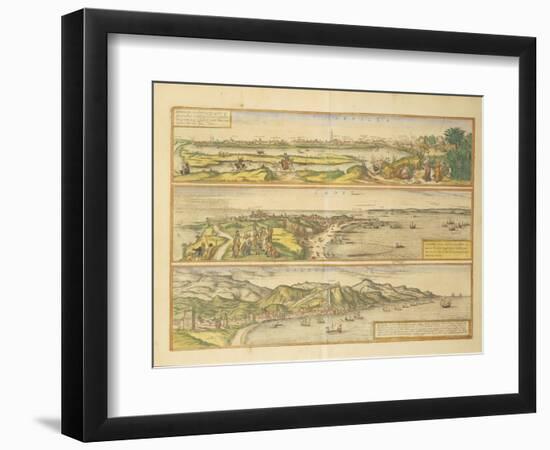 Maps of Seville-null-Framed Premium Giclee Print