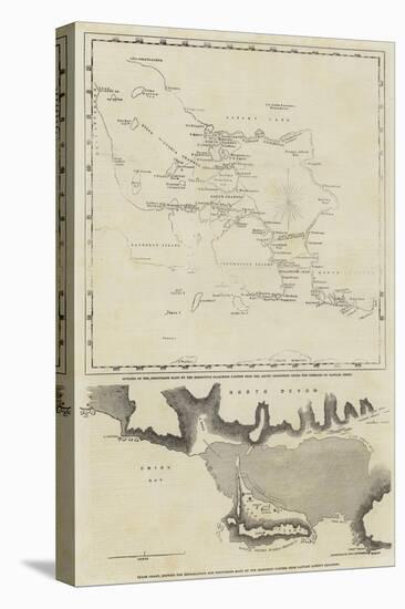 Maps of the Discoveries Made During the Arctic Expedition-null-Stretched Canvas