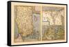 Maps of Turkey, Egypt, and Libya-Abraham Ortelius-Framed Stretched Canvas