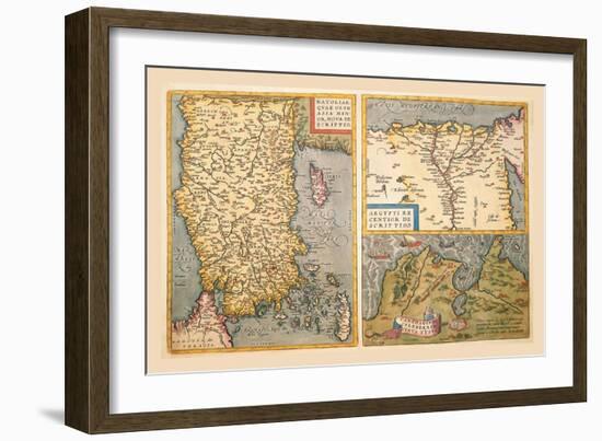 Maps of Turkey, Egypt, and Libya-Abraham Ortelius-Framed Art Print