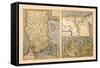 Maps of Turkey, Egypt, and Libya-Abraham Ortelius-Framed Stretched Canvas