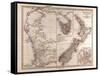 Maps of Western Australia, Tasmania and New Zealand, 1872-null-Framed Stretched Canvas