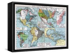 Maps to Illustrate the History of America, 1901-null-Framed Stretched Canvas