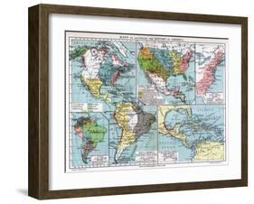 Maps to Illustrate the History of America, 1901-null-Framed Giclee Print