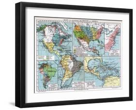 Maps to Illustrate the History of America, 1901-null-Framed Giclee Print