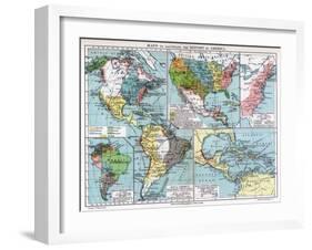 Maps to Illustrate the History of America, 1901-null-Framed Giclee Print