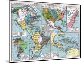 Maps to Illustrate the History of America, 1901-null-Mounted Giclee Print