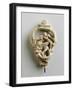 Maquette for a Key Bow with a Cupid Whispering to a Seated Girl-Alfred Gilbert-Framed Giclee Print