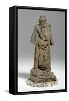 Maquette for Alfred, Lord Tennyson Seated at Trinity College, Cambridge, C.1909-William Hamo Thornycroft-Framed Stretched Canvas