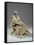 Maquette for Alfred, Lord Tennyson Seated at Trinity College, Cambridge, C.1909-William Hamo Thornycroft-Framed Stretched Canvas