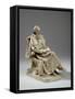 Maquette for Alfred, Lord Tennyson Seated at Trinity College, Cambridge, C.1909-William Hamo Thornycroft-Framed Stretched Canvas