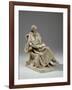 Maquette for Alfred, Lord Tennyson Seated at Trinity College, Cambridge, C.1909-William Hamo Thornycroft-Framed Giclee Print