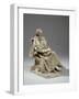 Maquette for Alfred, Lord Tennyson Seated at Trinity College, Cambridge, C.1909-William Hamo Thornycroft-Framed Giclee Print