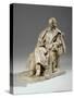 Maquette for Alfred, Lord Tennyson Seated at Trinity College, Cambridge, C.1909-William Hamo Thornycroft-Stretched Canvas
