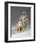 Maquette for Alfred, Lord Tennyson Seated at Trinity College, Cambridge, C.1909-William Hamo Thornycroft-Framed Giclee Print