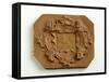 Maquette for an Octagonal Plaque-Alfred Gilbert-Framed Stretched Canvas