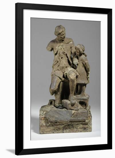 Maquette for Joshua Reynolds with Child-William Hamo Thornycroft-Framed Giclee Print