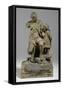 Maquette for Joshua Reynolds with Child-William Hamo Thornycroft-Framed Stretched Canvas