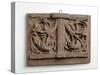 Maquette for the Double Panel of Foliage for the Crown on the Figure of Charity-Alfred Gilbert-Stretched Canvas