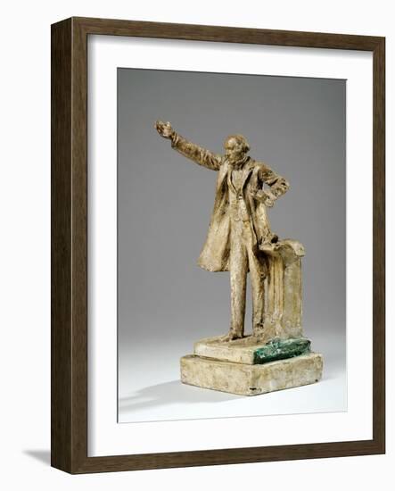 Maquette for the Statue of William Ewart Gladstone on the Strand, London, C.1905-William Hamo Thornycroft-Framed Giclee Print