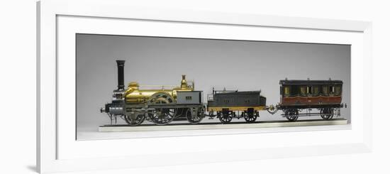 Maquette : Locomotive à vapeur-null-Framed Giclee Print