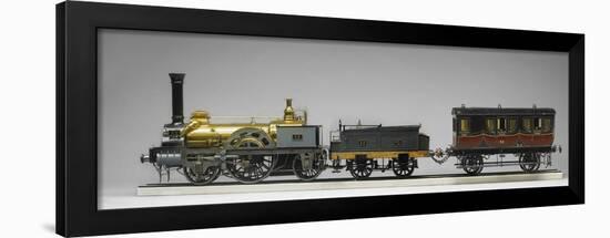 Maquette : Locomotive à vapeur-null-Framed Giclee Print