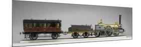 Maquette : Locomotive à vapeur-null-Mounted Premium Giclee Print