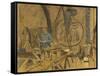 Maquette pour le portrait de Maurice Denis-Edouard Vuillard-Framed Stretched Canvas