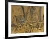 Maquette pour le portrait de Maurice Denis-Edouard Vuillard-Framed Giclee Print
