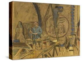 Maquette pour le portrait de Maurice Denis-Edouard Vuillard-Stretched Canvas