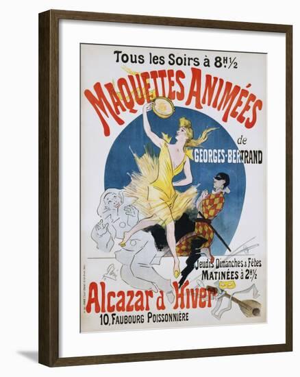 Maquettes Animees De Georges Bertrand Poster-Jules Chéret-Framed Giclee Print