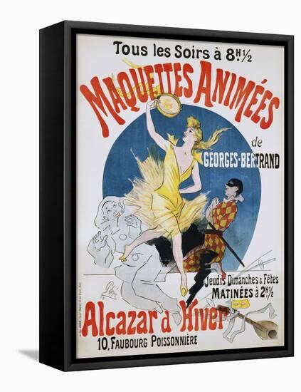 Maquettes Animees De Georges Bertrand Poster-Jules Chéret-Framed Stretched Canvas