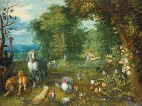 Landscape with the Creation of Eve-Mar Brueghel the Elder-Mounted Giclee Print
