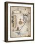 Mar Oceano, Portolan Atlas Illumination-Sebastiano Lopes-Framed Giclee Print