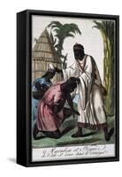 Marabout Island Saint-Louis, Senegal, Color Engraving from Encyclopedie Des Voyages-Jacques Grasset de Saint-Sauveur-Framed Stretched Canvas