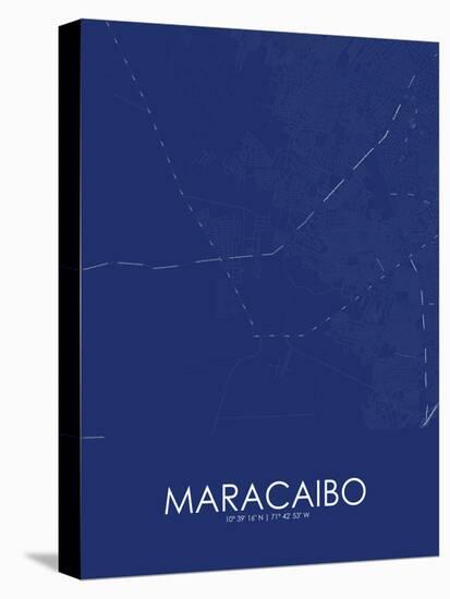 Maracaibo, Venezuela (Bolivarian Republic of) Blue Map-null-Stretched Canvas