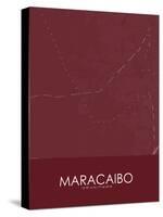 Maracaibo, Venezuela (Bolivarian Republic of) Red Map-null-Stretched Canvas