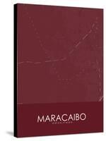 Maracaibo, Venezuela (Bolivarian Republic of) Red Map-null-Stretched Canvas