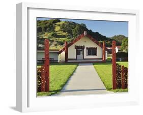 Marae, Torere, Bay of Plenty, North Island, New Zealand, Pacific-Jochen Schlenker-Framed Photographic Print