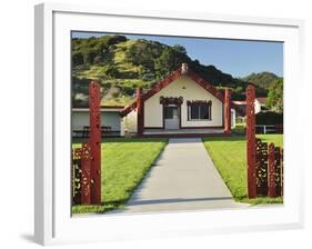 Marae, Torere, Bay of Plenty, North Island, New Zealand, Pacific-Jochen Schlenker-Framed Photographic Print